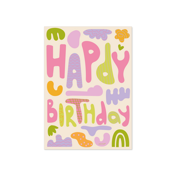 Листівка "Happy birthday" C10113 фото